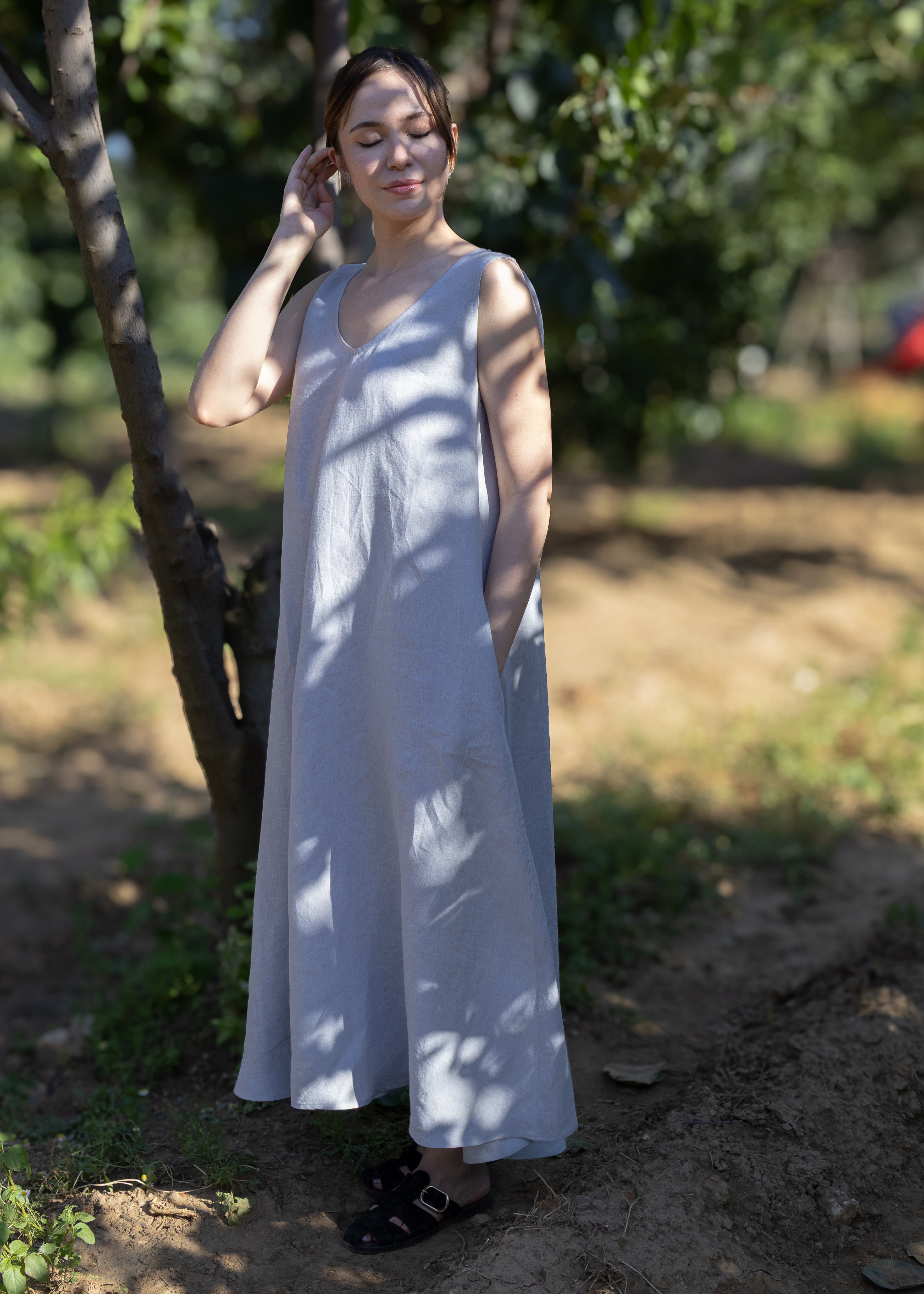 GAIA KETEN ELBISE