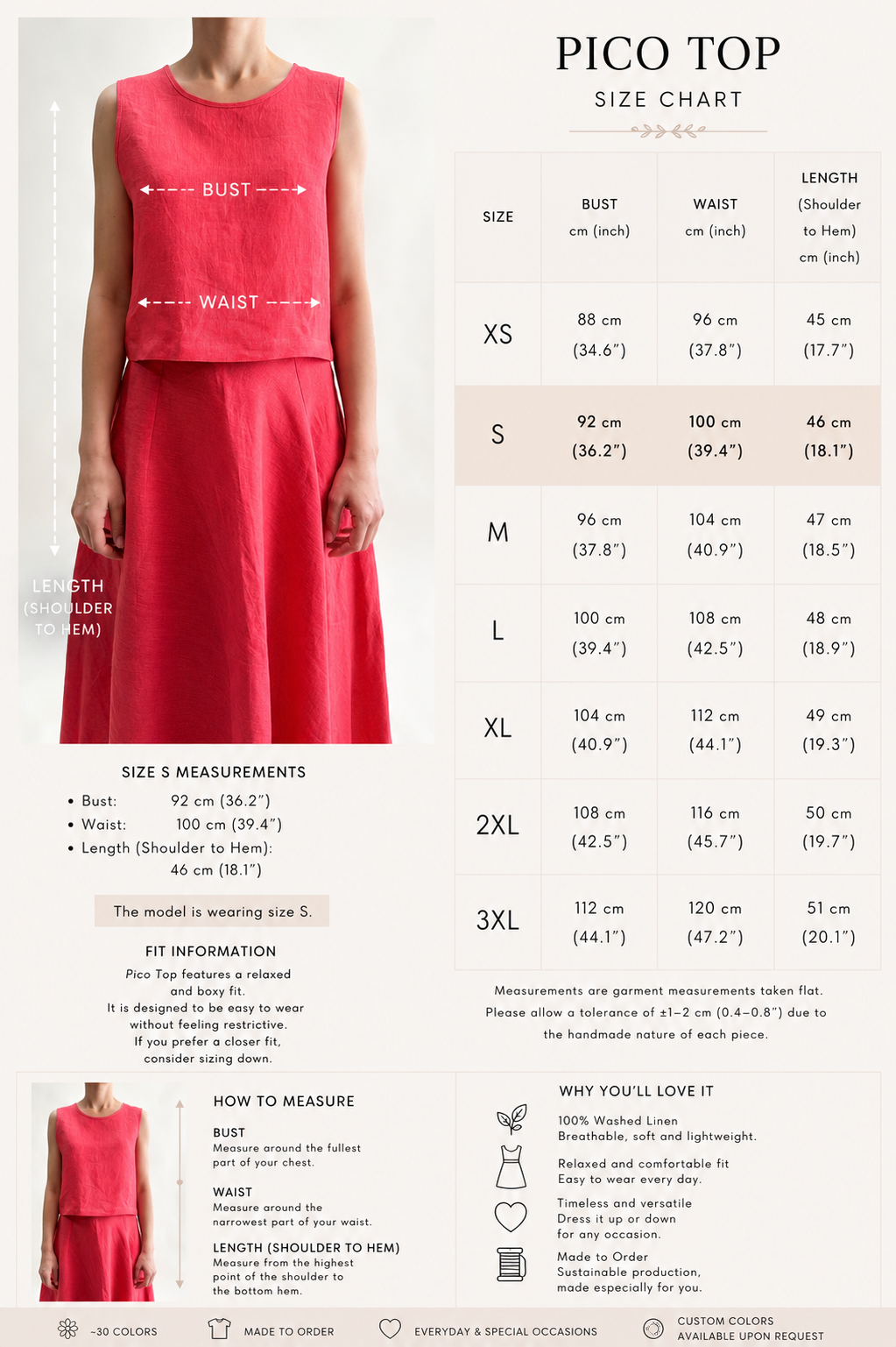 KOLSUZ KETEN CROP TOP