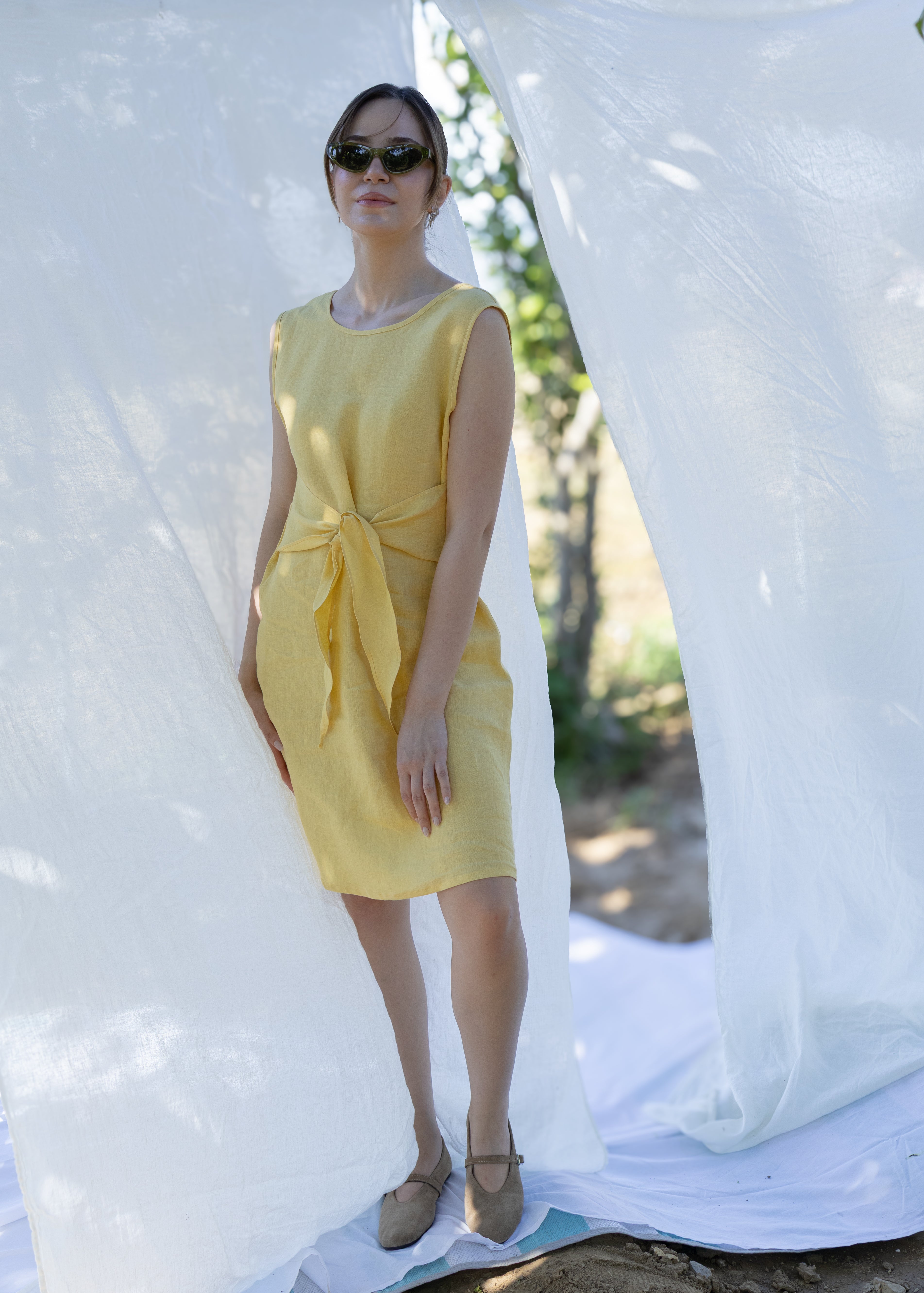 DALIA KETEN ELBISE
