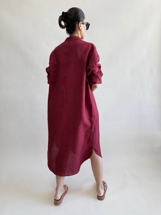 OVERSIZE GÖMLEK ELBİSE