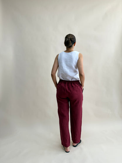 HAVUÇ KESİM KETEN PANTOLON