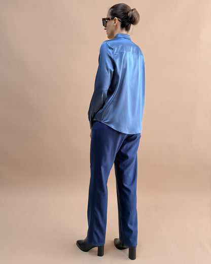 SAF İPEK KLASİK GÖMLEK