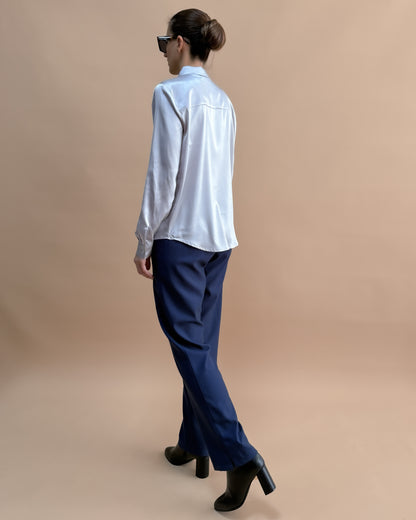 SAF İPEK KLASİK GÖMLEK