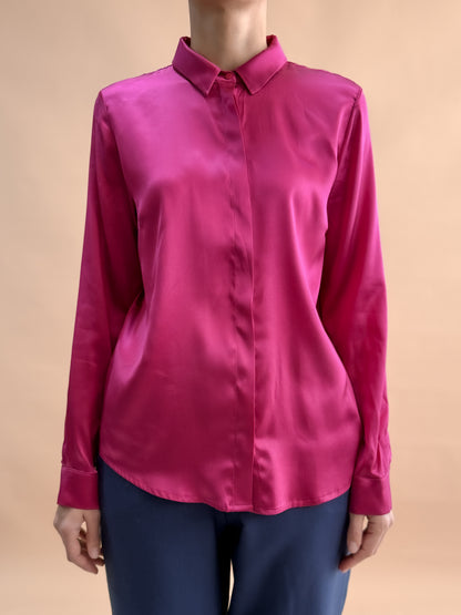 SAF İPEK KLASİK GÖMLEK