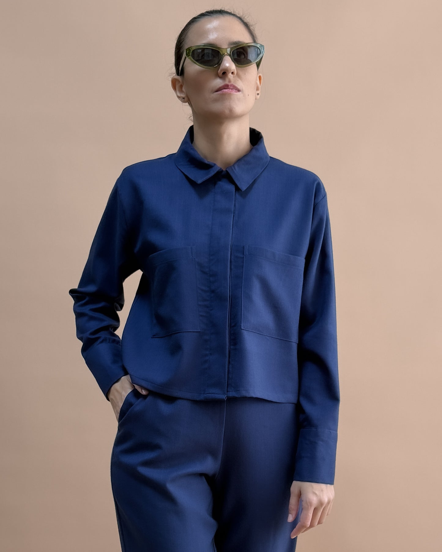 SAF MERİNO YÜN CEKET