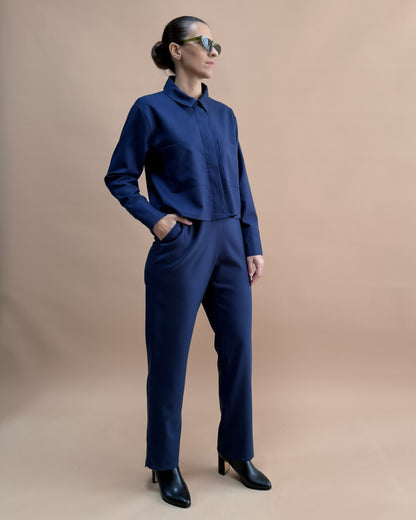 SAF MERİNO YÜN CEKET