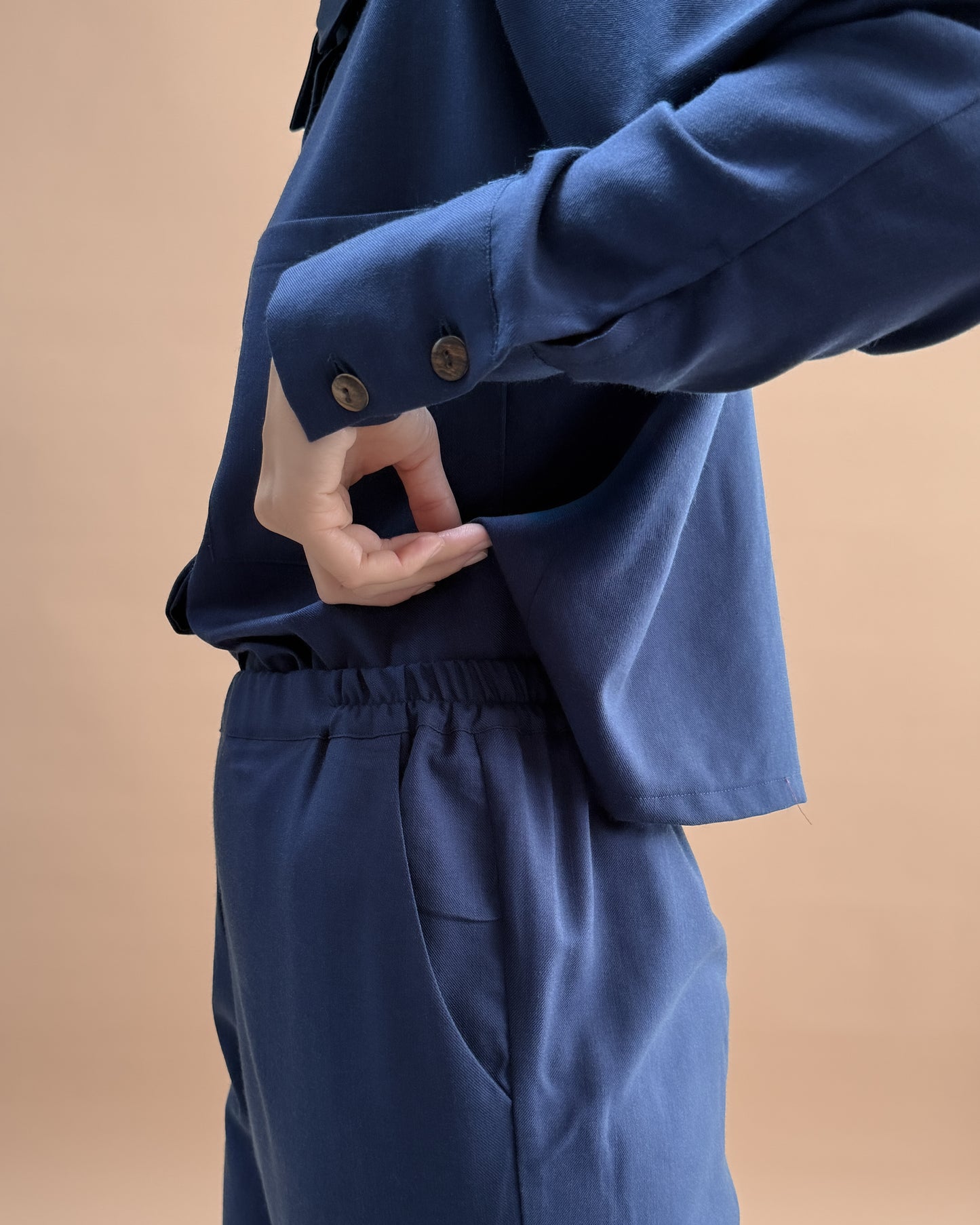 SAF MERİNO YÜN DÜZ PAÇA PANTOLON