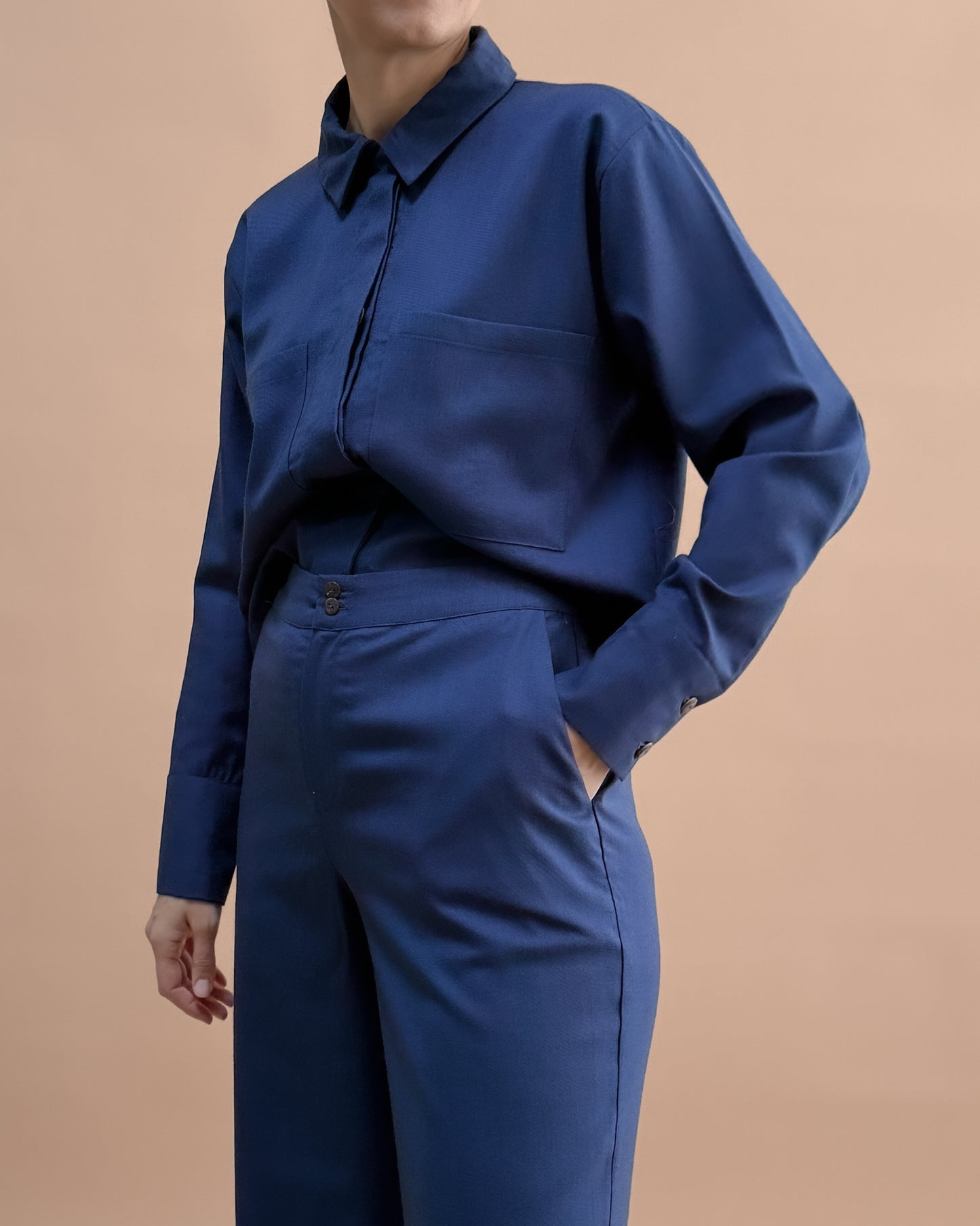 SAF MERİNO YÜN CEKET