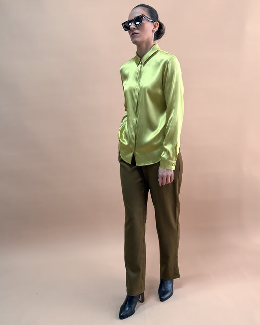 SAF İPEK KLASİK GÖMLEK