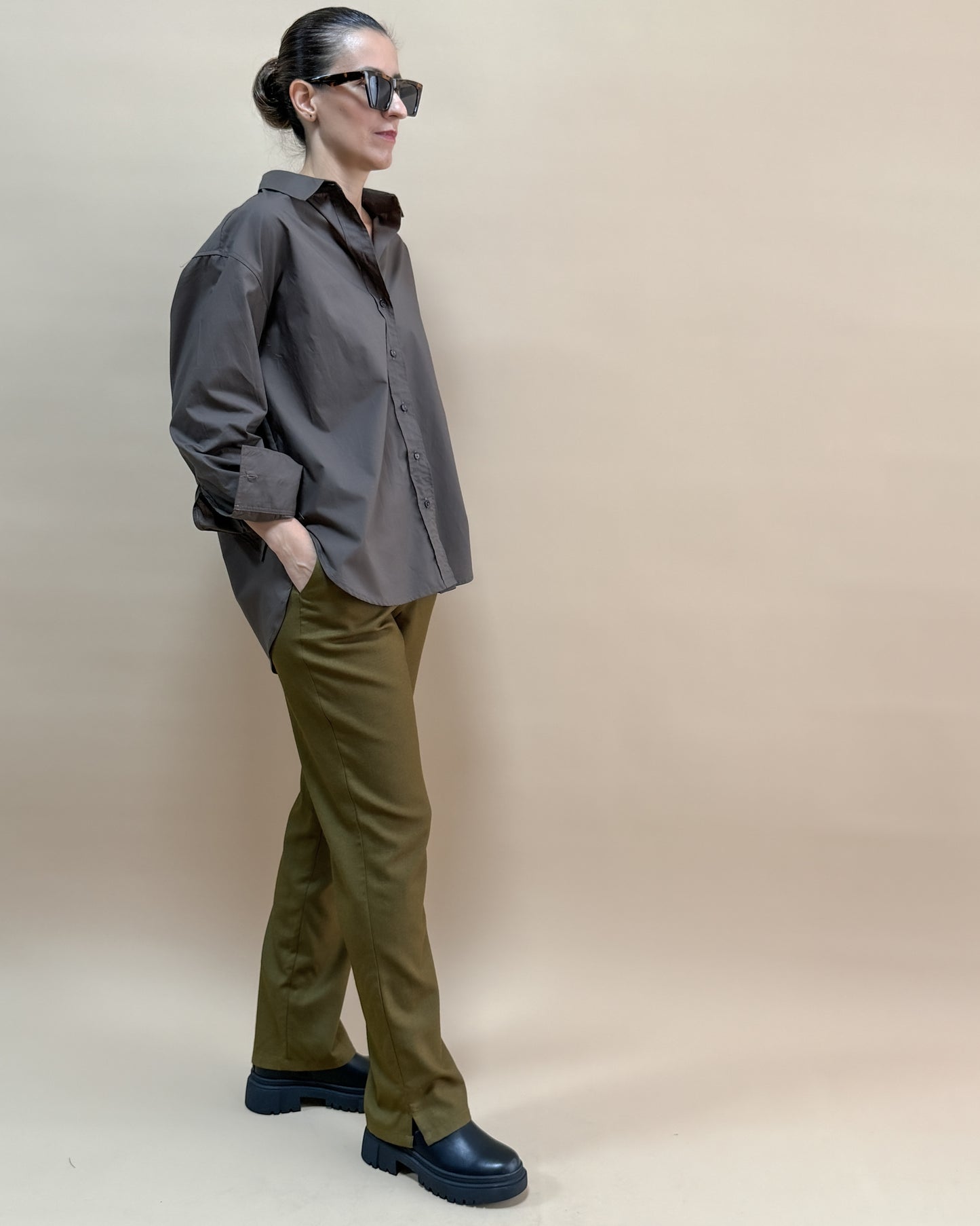 POPLİN OVERSIZE GÖMLEK