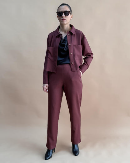 SAF MERİNO YÜN CEKET