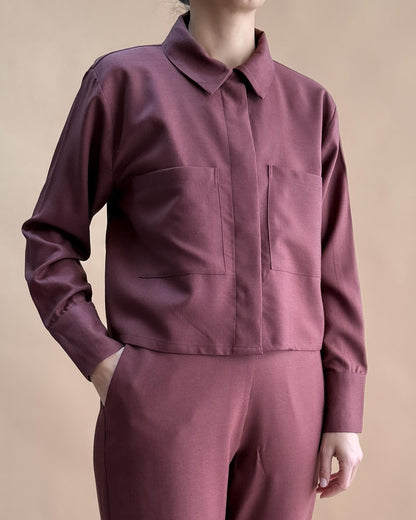 SAF MERİNO YÜN CEKET