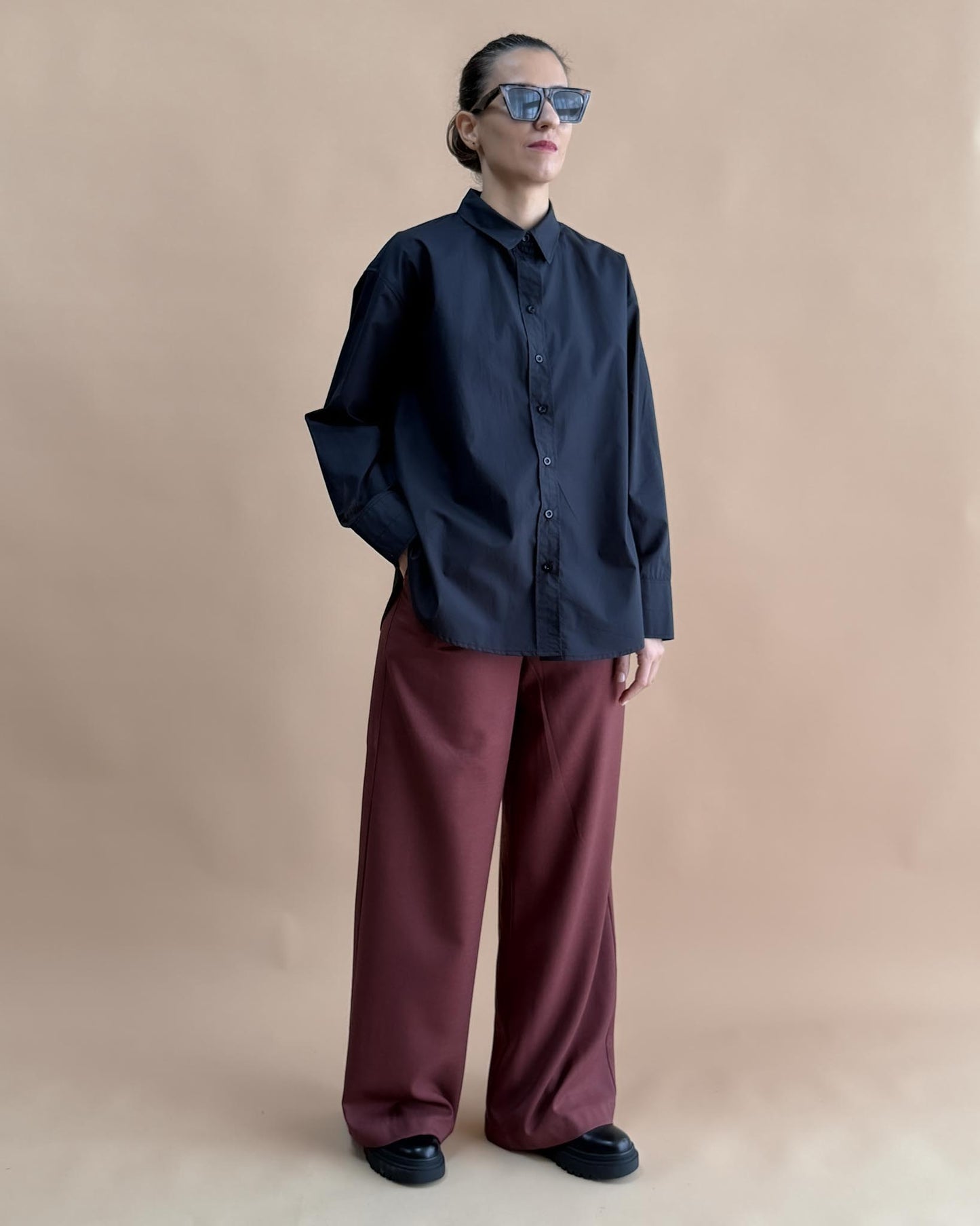 POPLİN OVERSIZE GÖMLEK