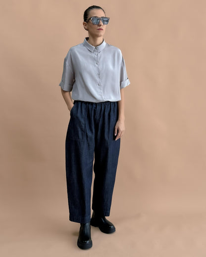 SOFT DENIM UTILITY PANTOLON