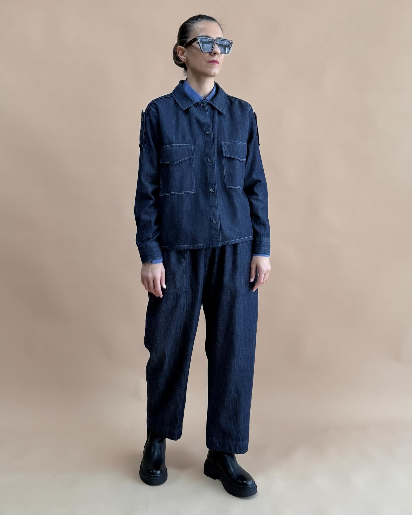 SOFT DENIM UTILITY CEKET