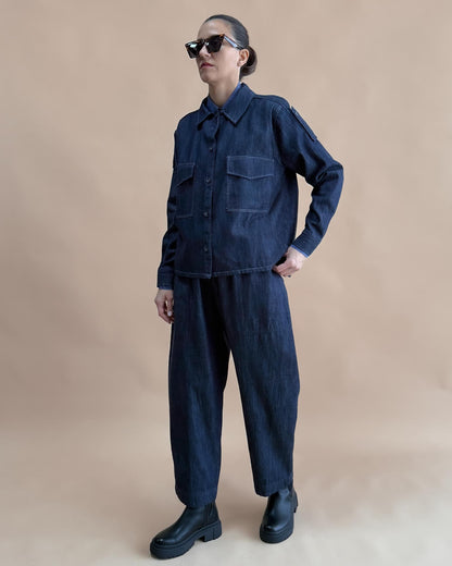 SOFT DENIM UTILITY CEKET