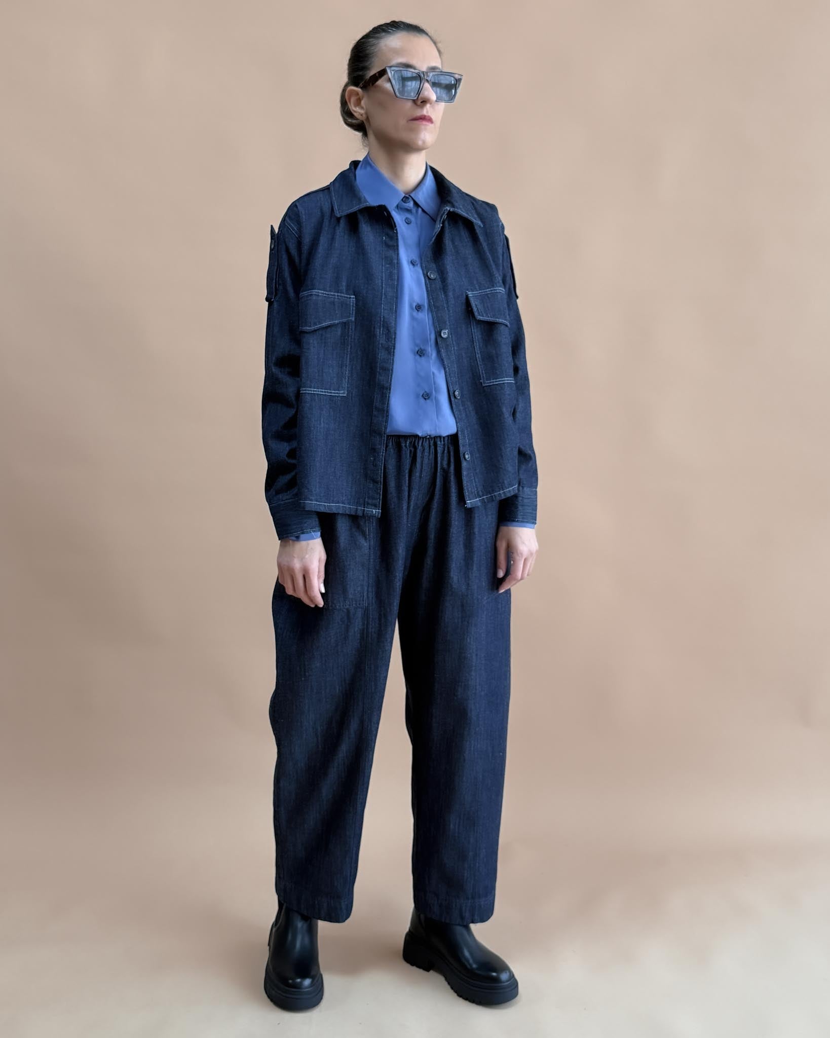 SOFT DENIM UTILITY CEKET