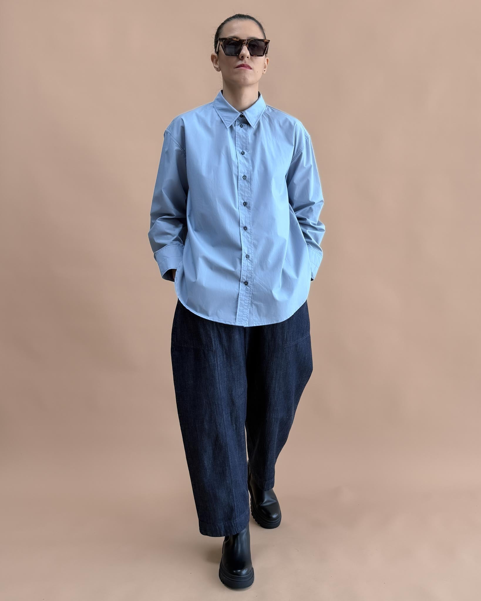 POPLİN OVERSIZE GÖMLEK