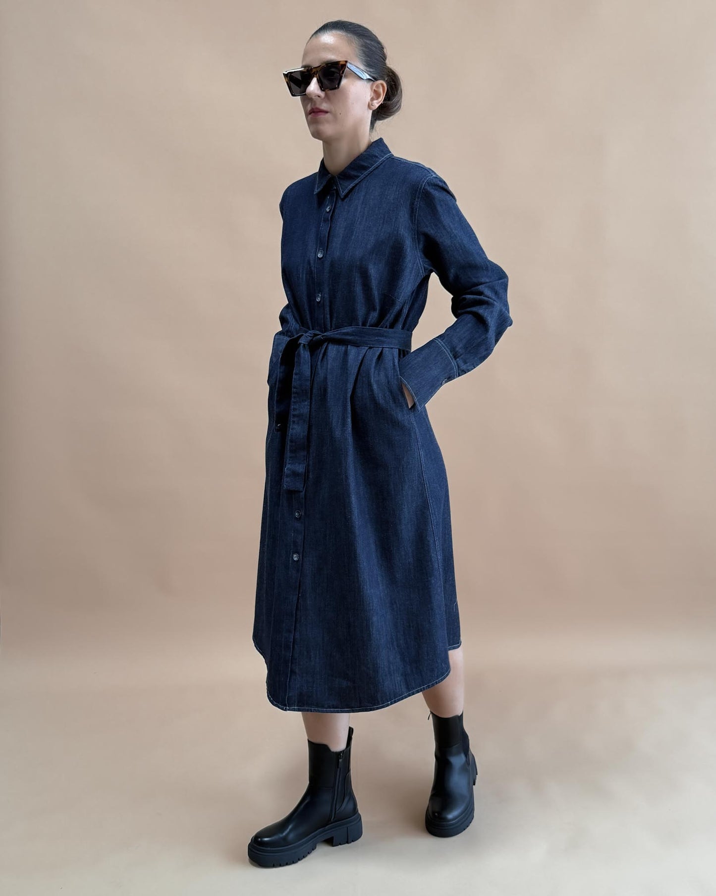 SOFT DENIM GÖMLEK ELBİSE