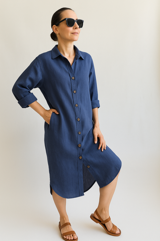 OVERSIZE GÖMLEK ELBİSE