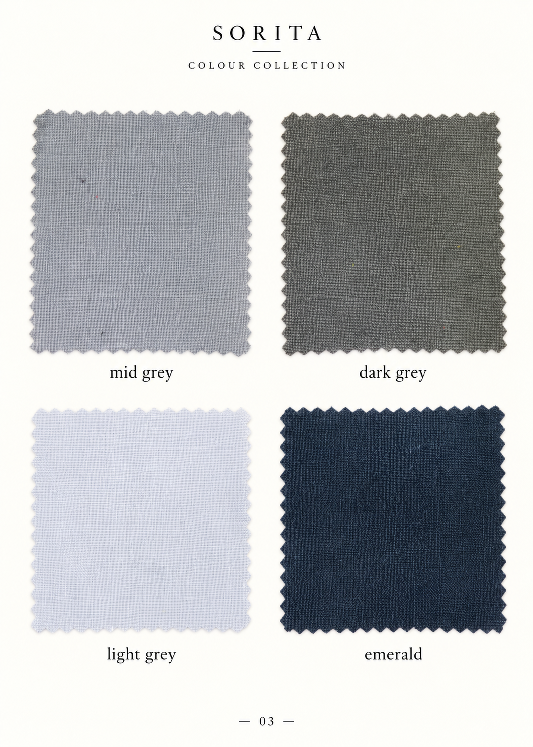 Saf Keten Peçete – 3’lü Set | 45 × 45 cm