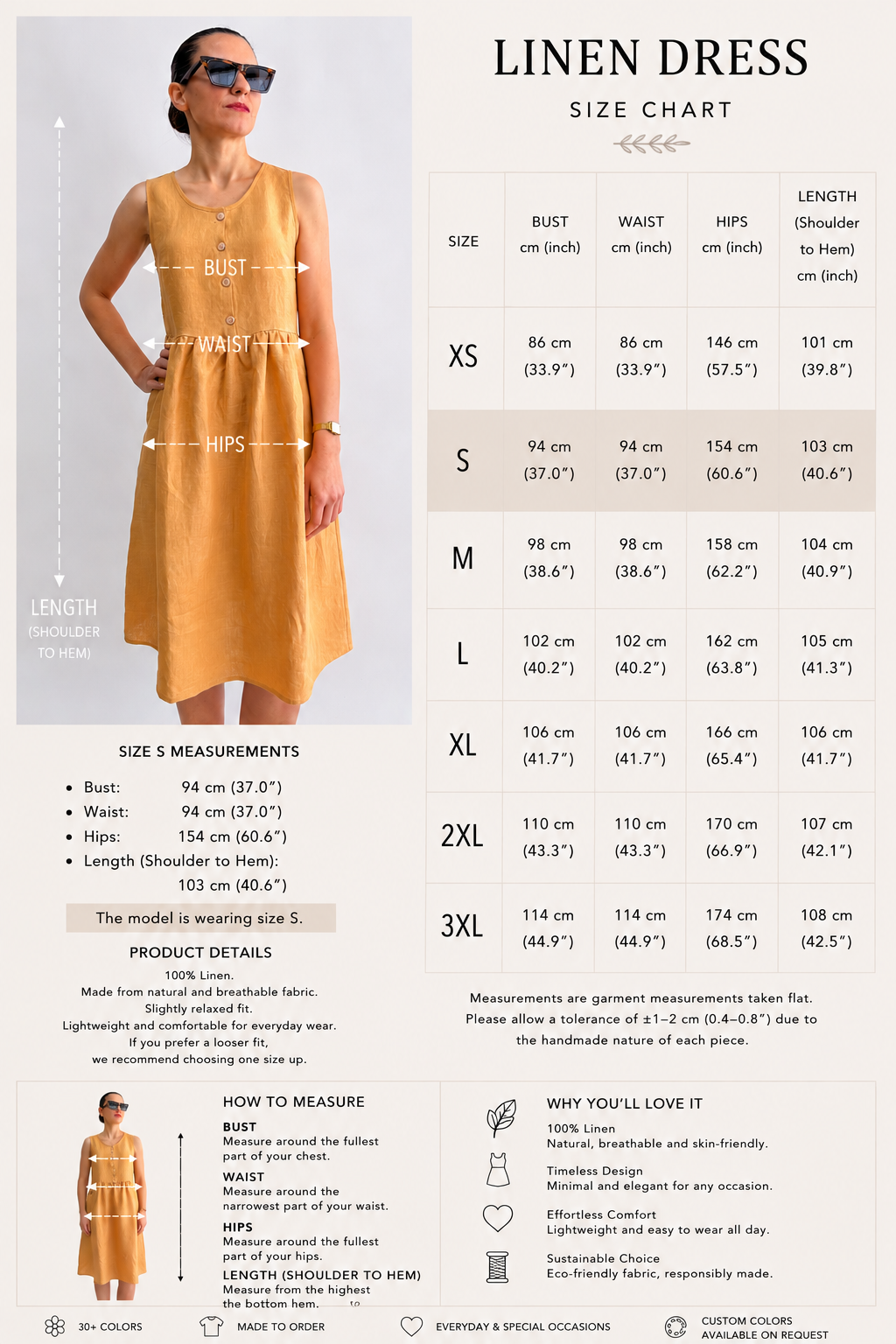 SLEEVELESS BUTTONED DRESS