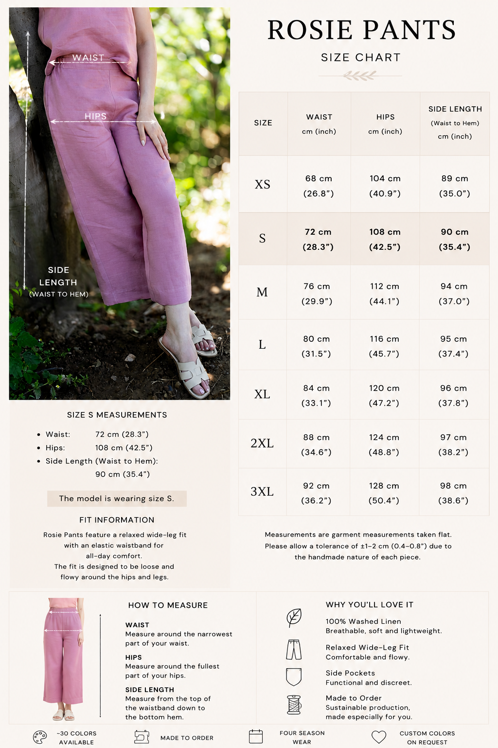 ROSIE KETEN PANTOLON
